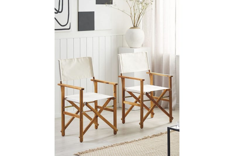 Salve Armstol - Lysebrun/Hvid - Havemøbler - Balkon - Balkonmøbler - Altanstole