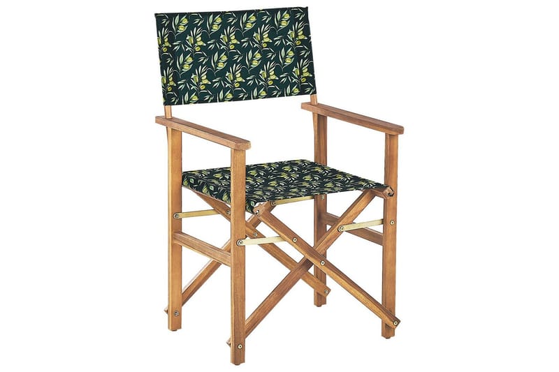 Salve Armstol - Mørkegrøn/Hvid/Lysebrun - Havemøbler - Balkon - Balkonmøbler - Altanstole