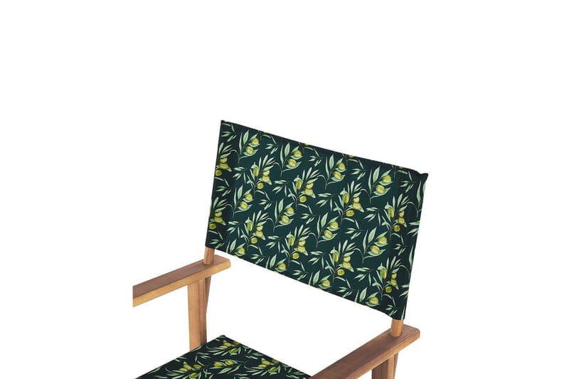 Salve Armstol - Mørkegrøn/Hvid/Lysebrun - Havemøbler - Balkon - Balkonmøbler - Altanstole