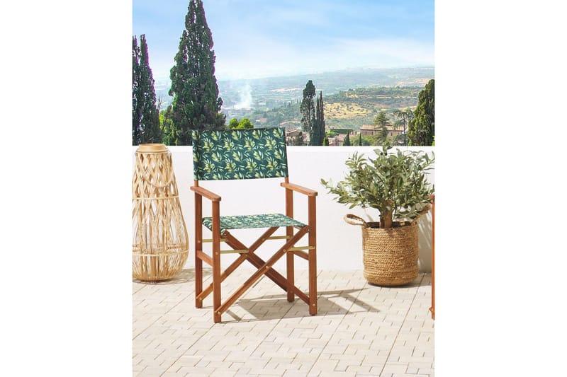 Salve Armstol - Mørkegrøn/Mørkebrun - Havemøbler - Balkon - Balkonmøbler - Altanstole