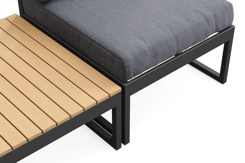 Samira Loungeset Udendørs - Grå - Havemøbler - Balkon - Balkonmøbler - Altansæt