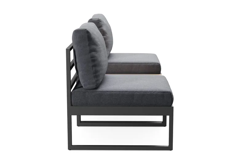 Samira Loungeset Udendørs - Grå - Havemøbler - Balkon - Balkonmøbler - Altansæt