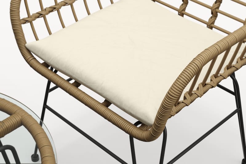 Sammy Altangruppe 2-personers - Beige - Havemøbler - Balkon - Balkonmøbler - Altansæt
