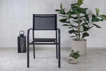 Santorini lænestol udendørs - Sort - Havemøbler - Balkon - Balkonmøbler - Altanstole