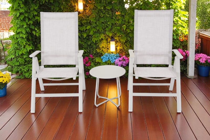 Seville Sidebord Rund Ø45 cm - Koralsand - Havemøbler - Balkon - Balkonmøbler - Altanborde