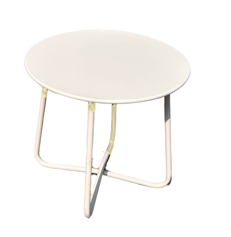 Seville Sidebord Rund Ø45 cm - Koralsand - Havemøbler - Balkon - Balkonmøbler - Altanborde