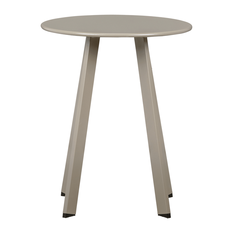 Sidebord Fer 49 cm rundt udendørs - Sand - Havemøbler - Balkon - Balkonmøbler - Altanborde