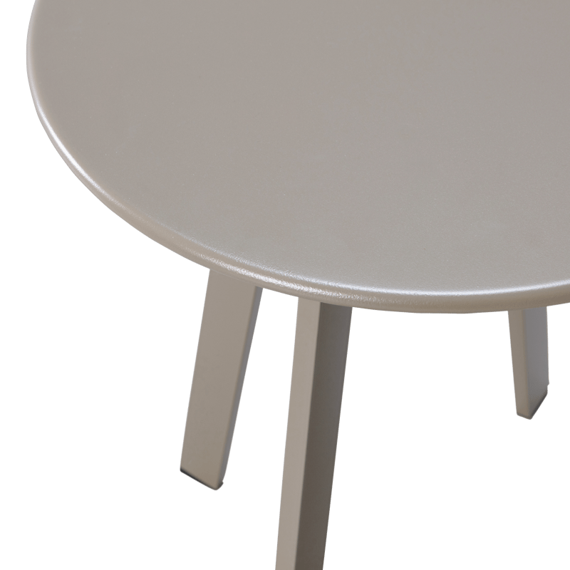 Sidebord Fer 49 cm rundt udendørs - Sand - Havemøbler - Balkon - Balkonmøbler - Altanborde