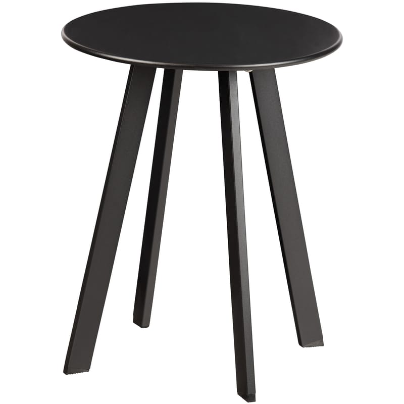 Sidebord Fer 49 cm rundt udendørs - Sort - Havemøbler - Balkon - Balkonmøbler - Altanborde