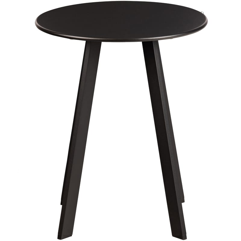 Sidebord Fer 49 cm rundt udendørs - Sort - Havemøbler - Balkon - Balkonmøbler - Altanborde