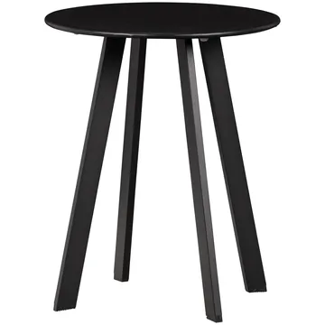 Sidebord Fer 49 cm rundt udendørs - Sort - Havemøbler - Balkon - Balkonmøbler - Altanborde