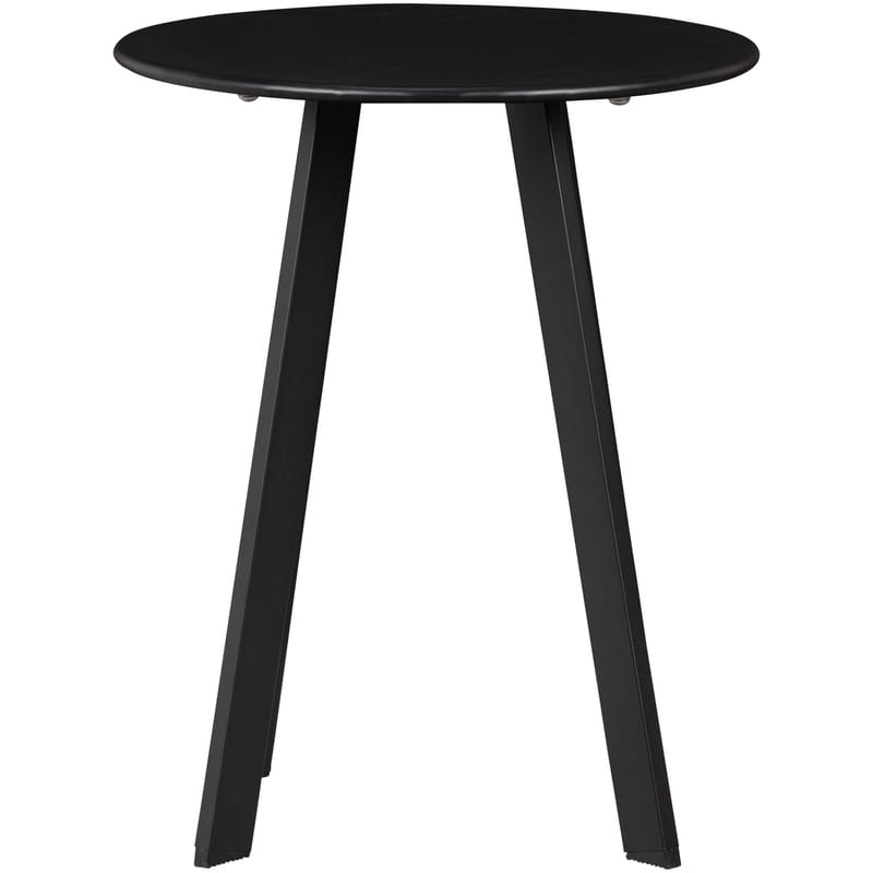 Sidebord Fer 49 cm rundt udendørs - Sort - Havemøbler - Balkon - Balkonmøbler - Altanborde
