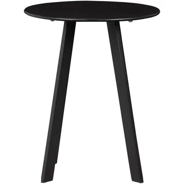 Sidebord Fer 49 cm rundt udendørs - Sort - Havemøbler - Balkon - Balkonmøbler - Altanborde
