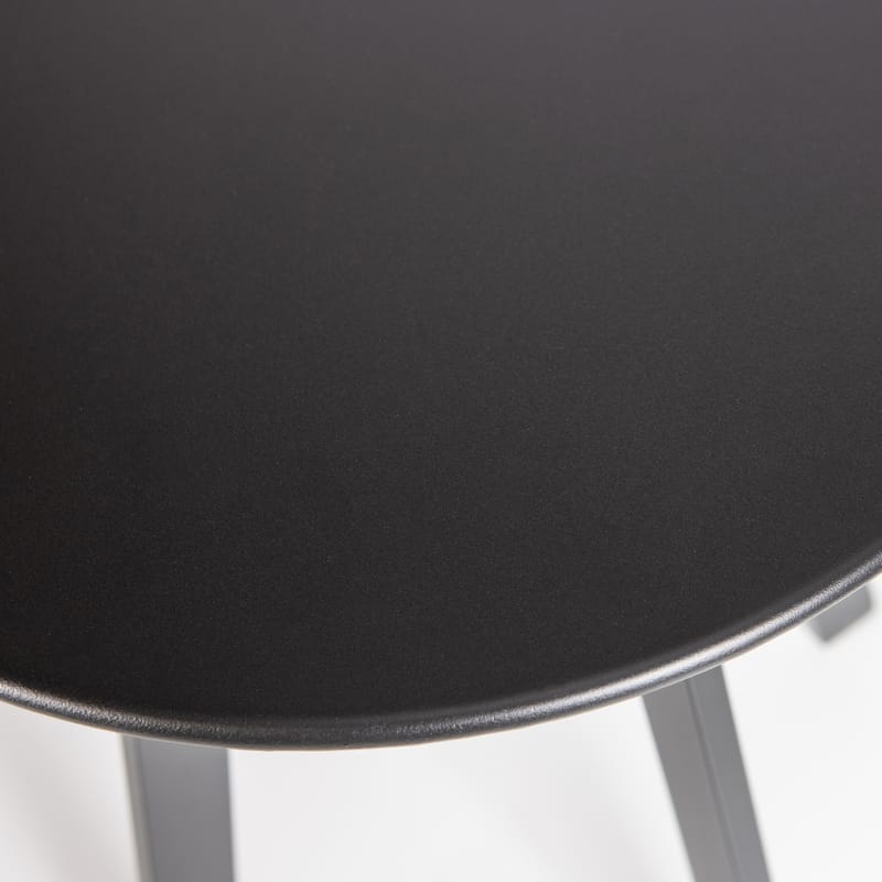 Sidebord Fer 49 cm rundt udendørs - Sort - Havemøbler - Balkon - Balkonmøbler - Altanborde