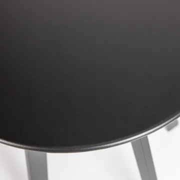 Sidebord Fer 49 cm rundt udendørs - Sort - Havemøbler - Balkon - Balkonmøbler - Altanborde