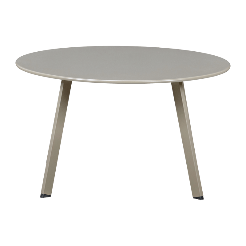 Sidebord Fer 70 cm rundt udendørs - Sand - Havemøbler - Balkon - Balkonmøbler - Altanborde