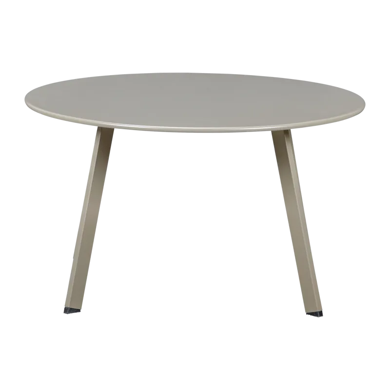 Sidebord Fer 70 cm rundt udendørs - Sand - Havemøbler - Balkon - Balkonmøbler - Altanborde