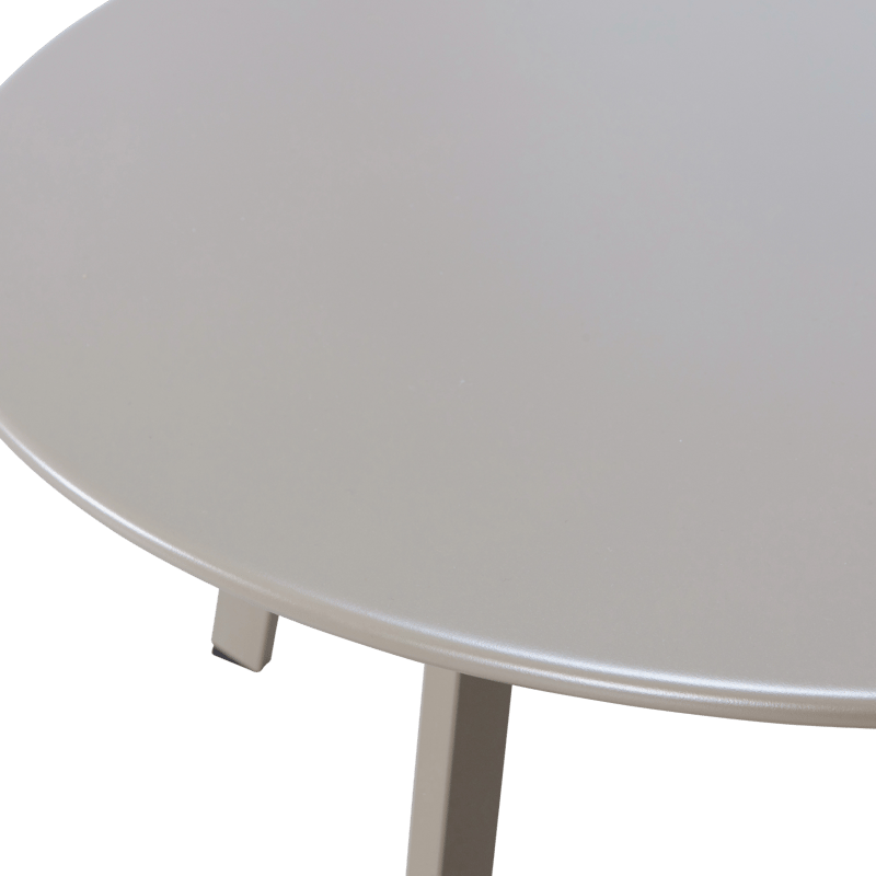 Sidebord Fer 70 cm rundt udendørs - Sand - Havemøbler - Balkon - Balkonmøbler - Altanborde