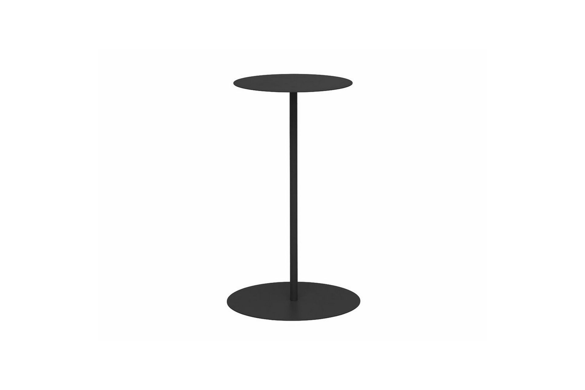 Sidebord Hillerstorp Jet Set Ø35x67 cm Sort - Sort - Havemøbler - Balkon - Balkonmøbler - Altanborde