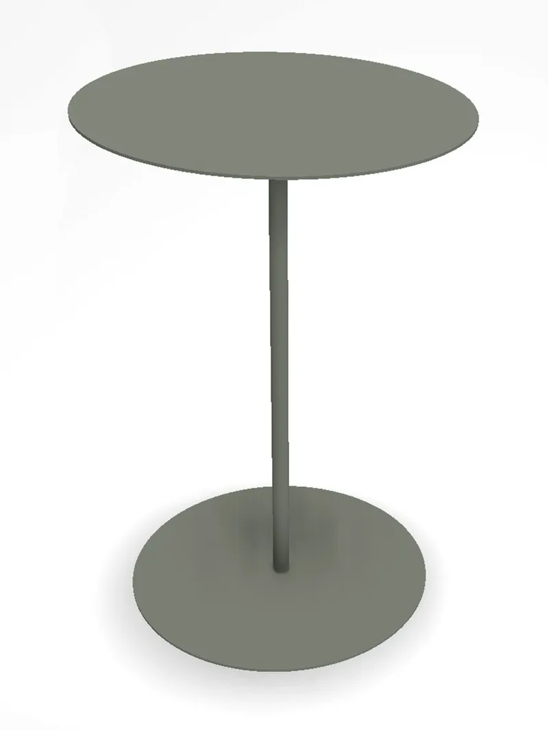 Sidebord Hillerstorp Jet set Ø45x67 cm, Grågrøn