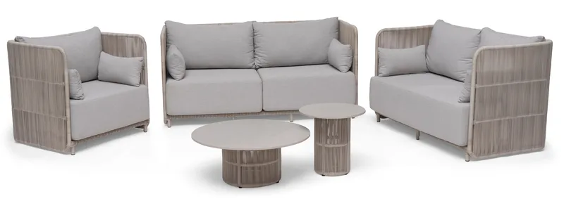 Sidebord Hillerstorp Kattvik Ø80 - Grå - Havemøbler - Balkon - Balkonmøbler - Altanborde