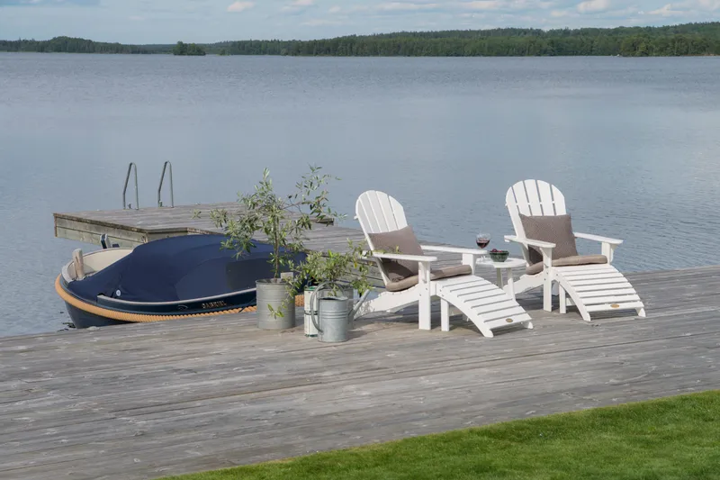 Sidebord Hillerstorp Tennessee Ø50 cm - Hvid - Havemøbler - Balkon - Balkonmøbler - Altanborde