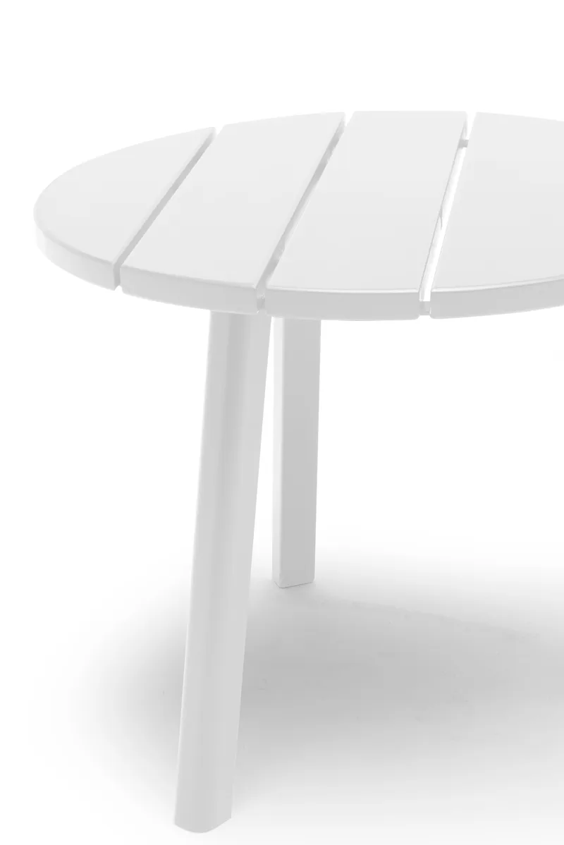 Sidebord Hillerstorp Tennessee Ø50 cm - Hvid - Havemøbler - Balkon - Balkonmøbler - Altanborde