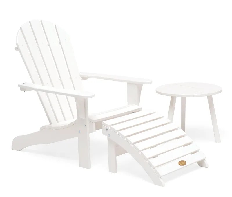 Sidebord Hillerstorp Tennessee Ø50 cm - Hvid - Havemøbler - Balkon - Balkonmøbler - Altanborde