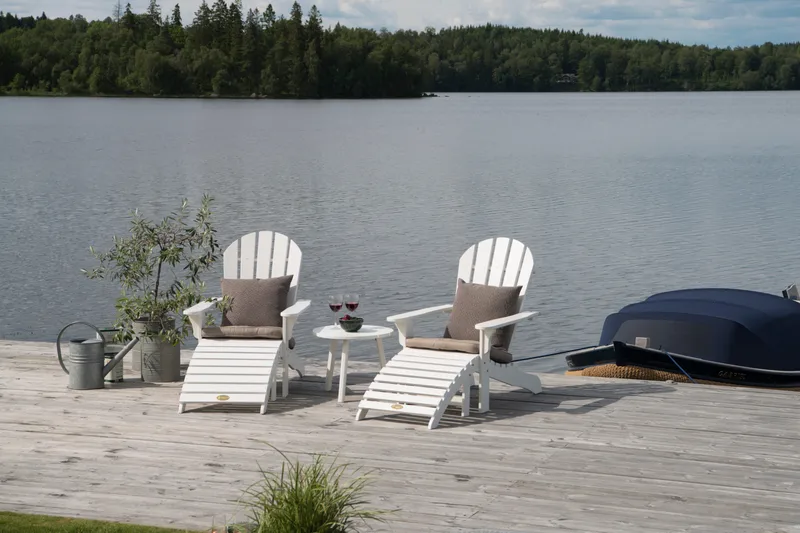 Sidebord Hillerstorp Tennessee Ø50 cm - Hvid - Havemøbler - Balkon - Balkonmøbler - Altanborde