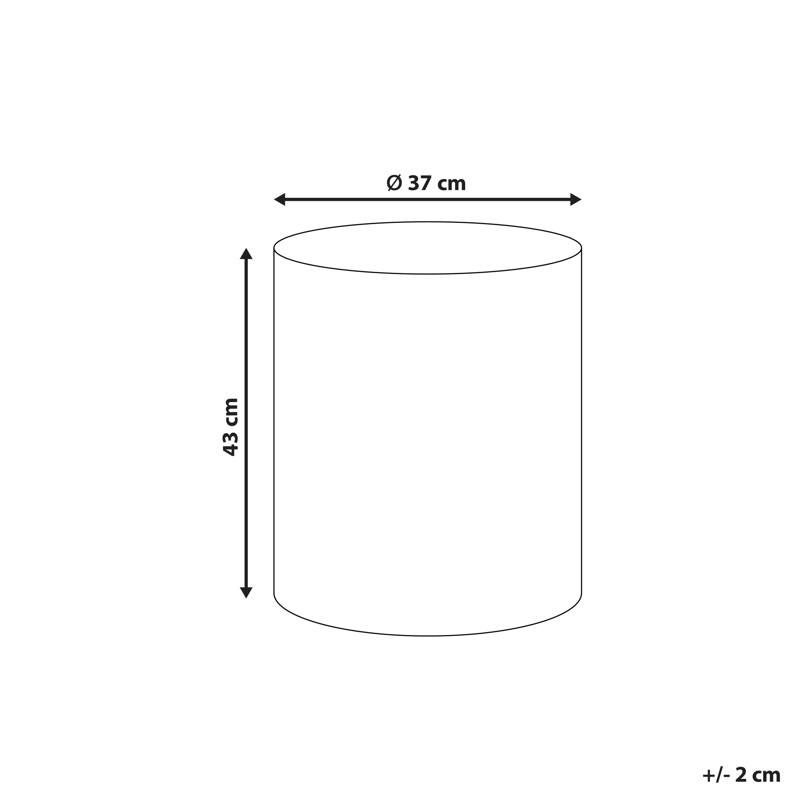 Sidebord udendørs Antelao 37 cm terrazzoeffekt - Hvid - Havemøbler - Balkon - Balkonmøbler - Altanborde