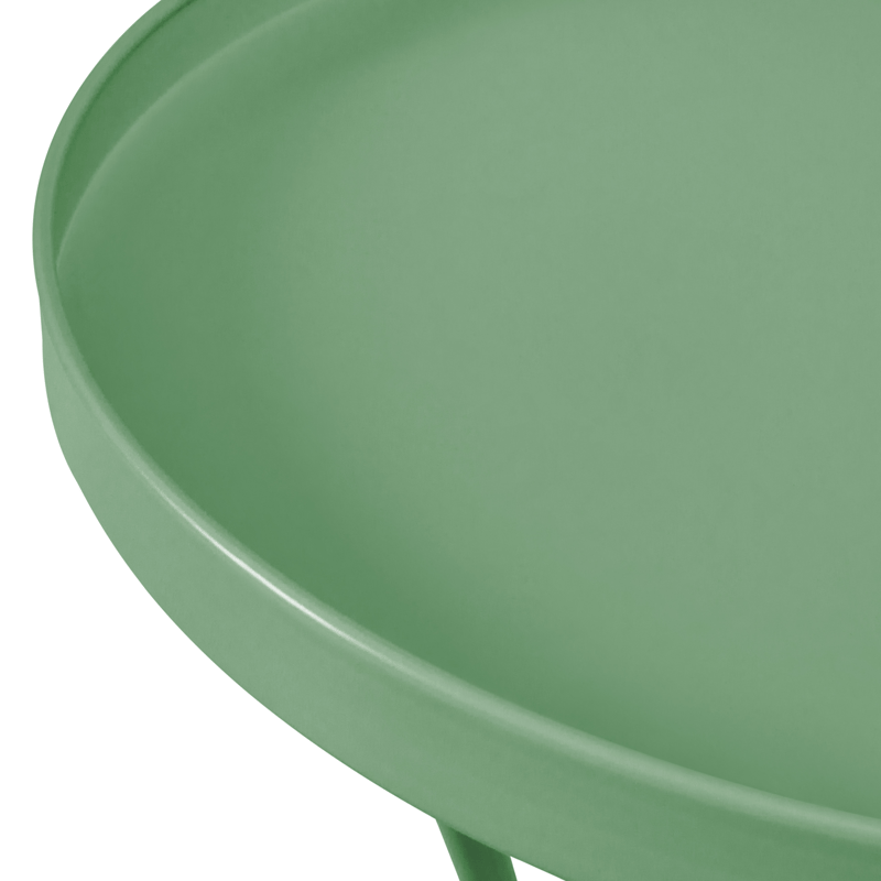 Sidebord udendørs Cavinia 40 cm Jern - Grøn - Havemøbler - Balkon - Balkonmøbler - Altanborde