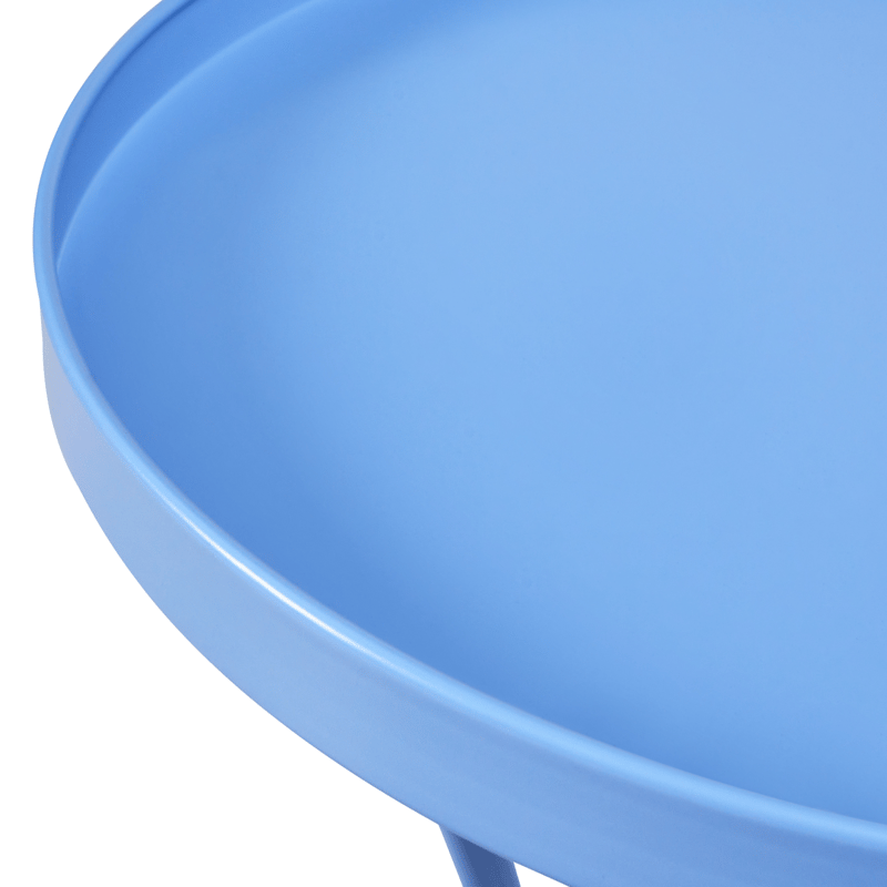 Sidebord udendørs Cavinia 40 cm Jern - Lyseblå - Havemøbler - Balkon - Balkonmøbler - Altanborde