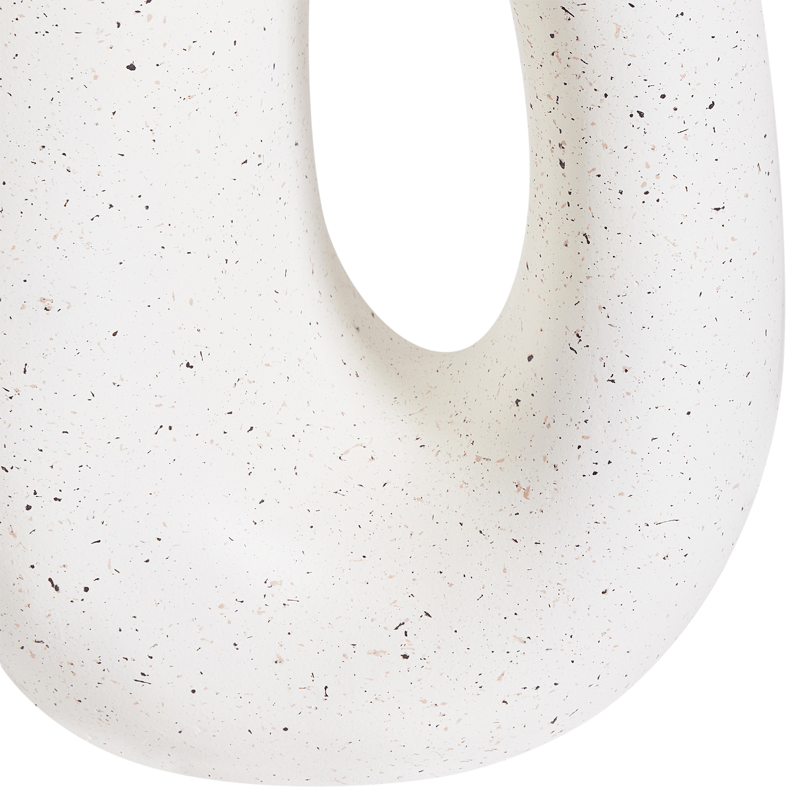 Sidebord udendørs Idro 42 cm terrazzoeffekt - Hvid - Havemøbler - Balkon - Balkonmøbler - Altanborde