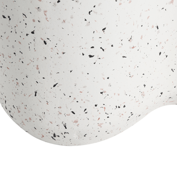 Sidebord udendørs Tellaro 32x37 cm terrazzoeffekt - Hvid - Havemøbler - Balkon - Balkonmøbler - Altanborde