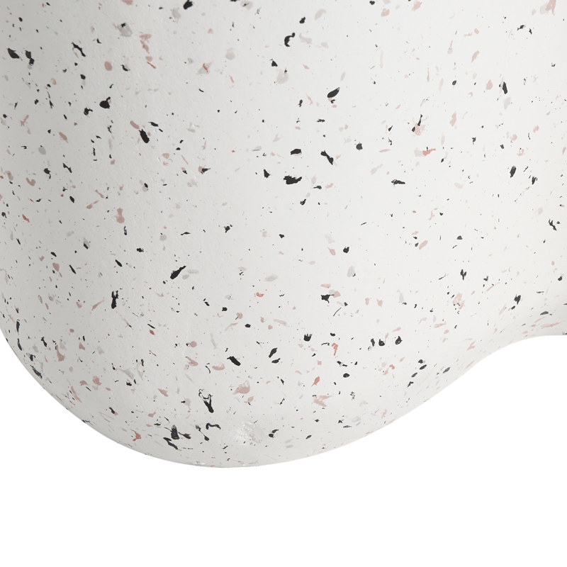 Sidebord udendørs Tellaro 32x37 cm terrazzoeffekt - Hvid - Havemøbler - Balkon - Balkonmøbler - Altanborde