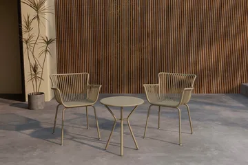 Sifnos cafésæt udendørs - Beige - Havemøbler - Balkon - Balkonmøbler - Altansæt