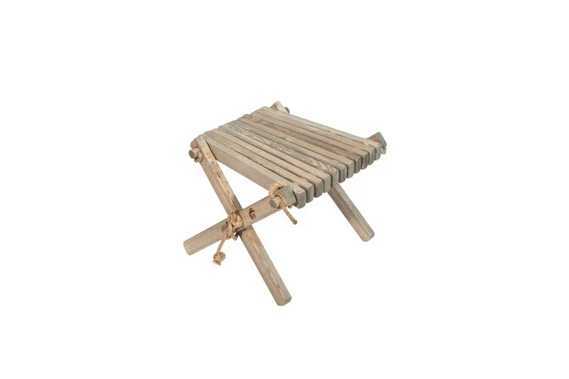 Skammel EcoFurn Lilli Ask Oliebehandlet Grå - Ask Oliebehandlet Grå - Havemøbler - Balkon - Balkonmøbler - Altanstole