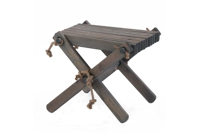 Skammel EcoFurn Lilli Fyr Oliebehandlet Gråt, Fyr Oliebehandlet Gråt