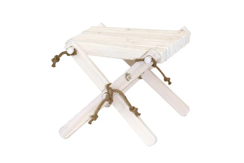 Skammel Hillerstorp Lilli Fyr laseret hvid, Fyr laseret hvid