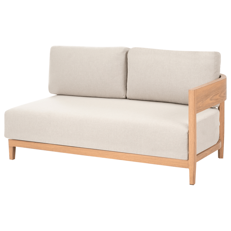 Sofa udendørs med bord 2-personers Sampieri - Brun/Beige - Have - Udendørs miljø - Altan & terrasse - Altanmøbler