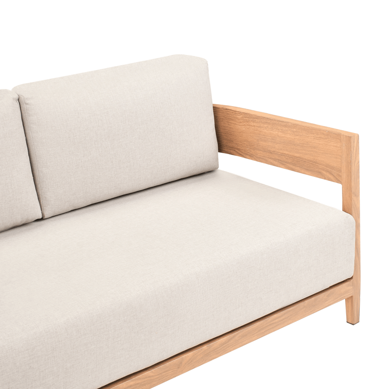 Sofa udendørs med bord 2-personers Sampieri - Brun/Beige - Have - Udendørs miljø - Altan & terrasse - Altanmøbler