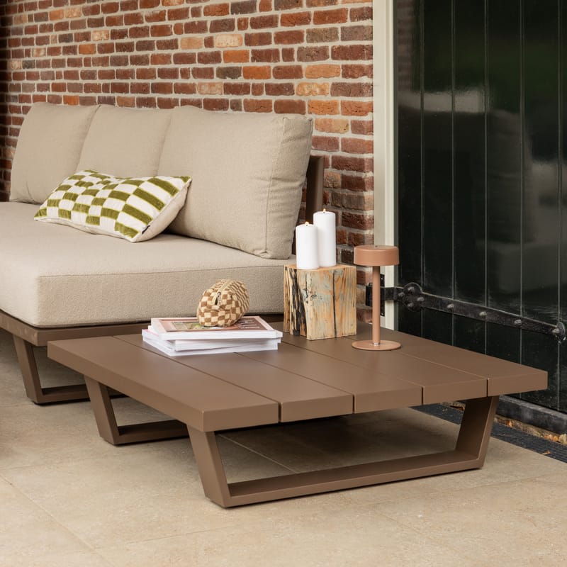 Sofabord Bear 87 cm udendørs - Brun - Havemøbler - Balkon - Balkonmøbler - Altanborde