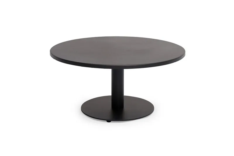 Sofabord Hillerstorp Näsby Ø80 cm Sort - Sort - Havemøbler - Balkon - Balkonmøbler - Altanborde