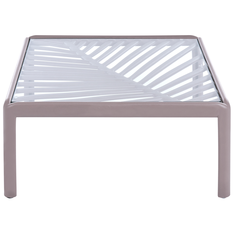 Sofabord udendørs Ferretti 69 cm - Grå/Beige - Havemøbler - Balkon - Balkonmøbler - Altanborde