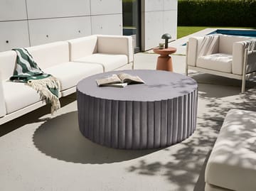 Sofabord udendørs Pozza 117 cm - Sort/Guld - Havemøbler - Balkon - Balkonmøbler - Altanborde