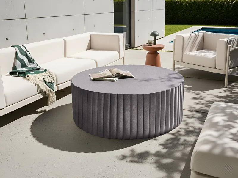 Sofabord udendørs Pozza 117 cm - Sort/Guld - Havemøbler - Balkon - Balkonmøbler - Altanborde