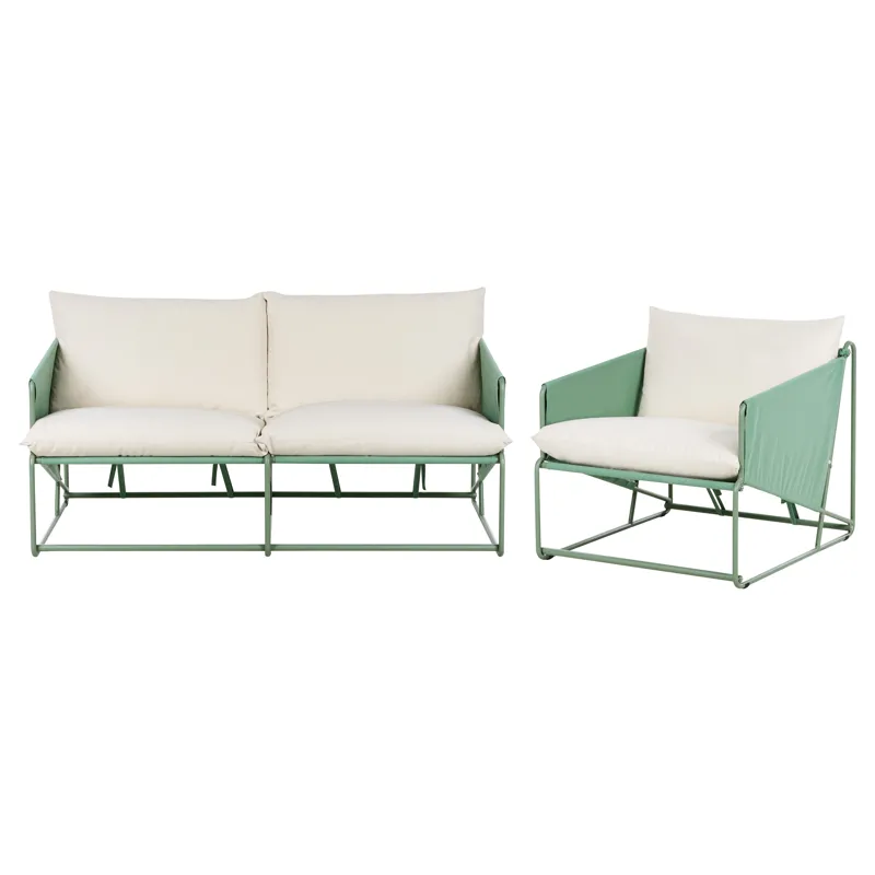 Sofagruppe udendørs 3-personers Ponte, Grøn/Beige