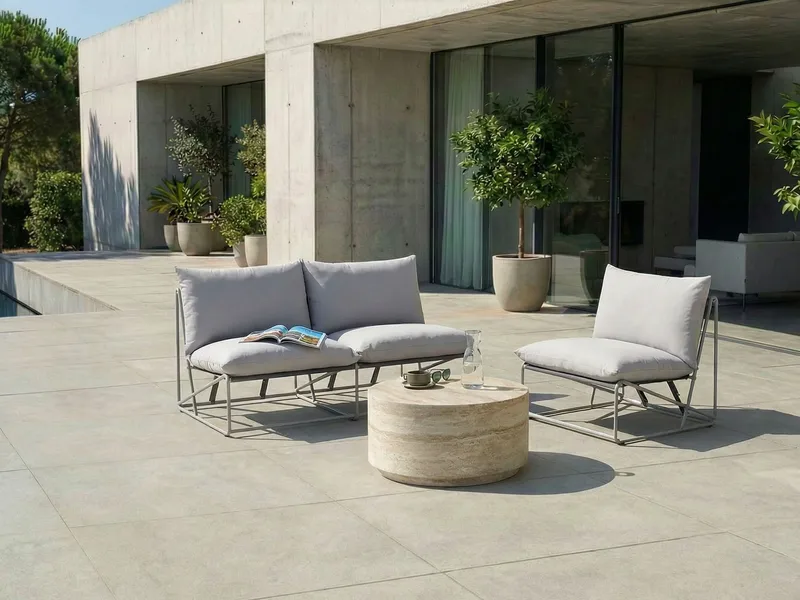 Sofagruppe udendørs 3-personers Pico - Grå - Have - Udendørs miljø - Altan & terrasse - Altanmøbler