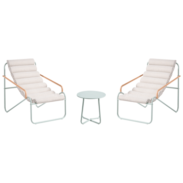 Sofagruppe udendørs med bord 2-personers Pasto - Grøn/Beige - Havemøbler - Balkon - Balkonmøbler - Altansæt