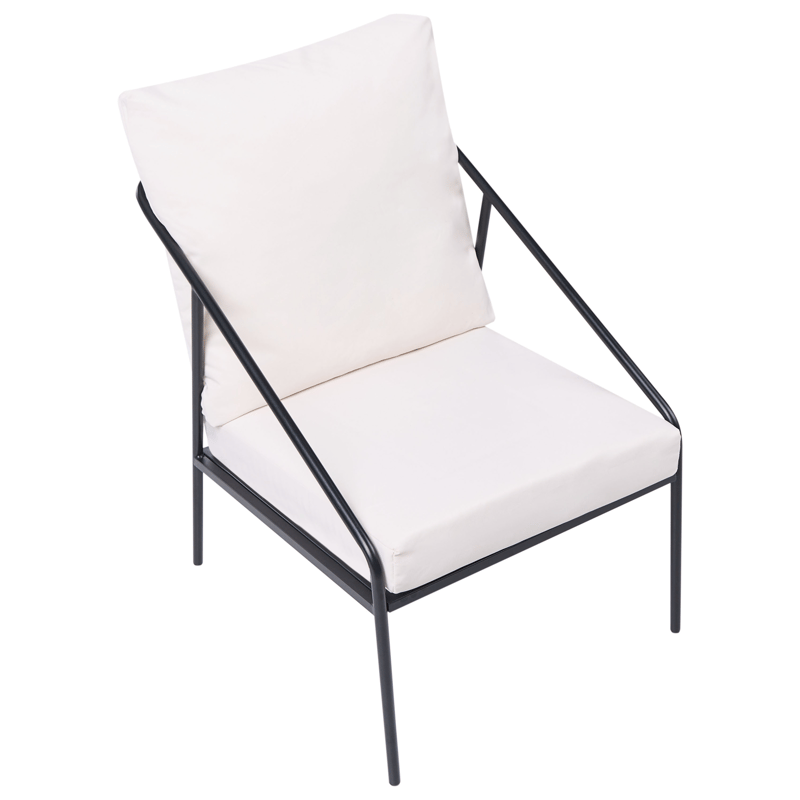 Sofagruppe udendørs med bord 4-personers Ustica - Sort/Hvid - Have - Udendørs miljø - Altan & terrasse - Altanmøbler